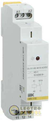 Проміжне реле OIR 1 конт (16А) 48 В AC/DC