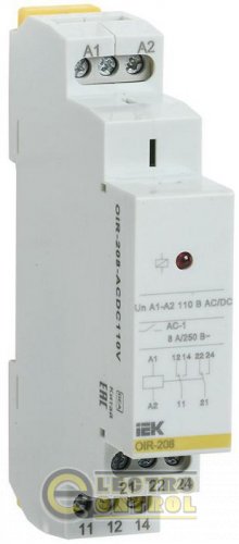 Промежуточное реле OIR 2 конт (8А) 110В AC/DC