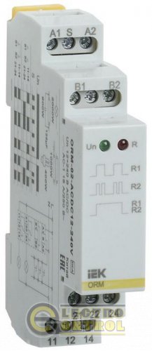 Імпульсне реле ORM 2 конт. 12-240В AC/DC