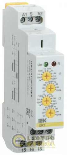Реле времени ORT 2 конт. 2 уст. 230В AC