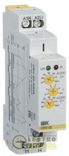 Реле повыш.напряжения ORV 1ф 24-48 В AC/DC Реле повыш.напряжения ORV 1ф 24-48 В AC/DC