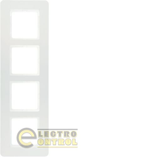 Рамка 4Х пластиковая, полярная белизна, Q.7 Рамка 4Х пластиковая, полярная белизна, Q.7