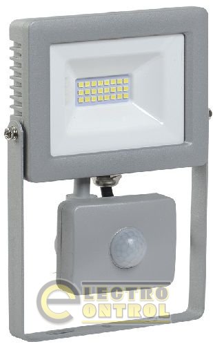 Прожектор СДО 07-20Д светодиодный серый с ДД IP44 УЕК