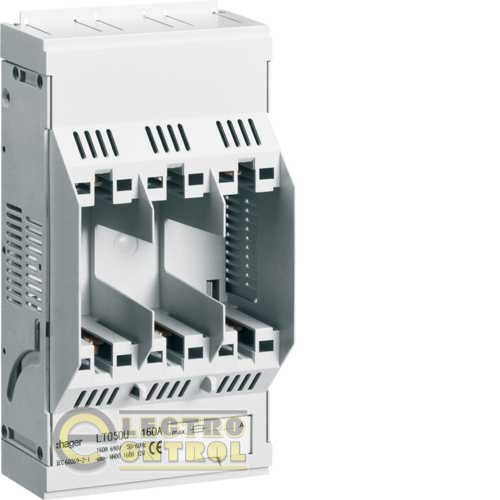 Держатель предохранителей NH00, 3x160А, на монтажную плиту Держатель предохранителей NH00, 3x160А, на монтажную плиту