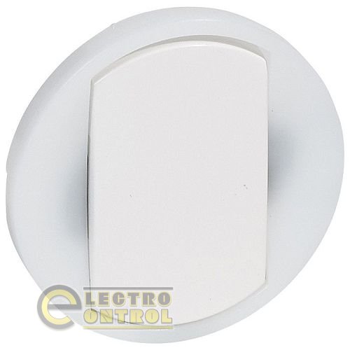 Лицевая панель Celiane выключатель/переключатель с контурной подсветкой - белый