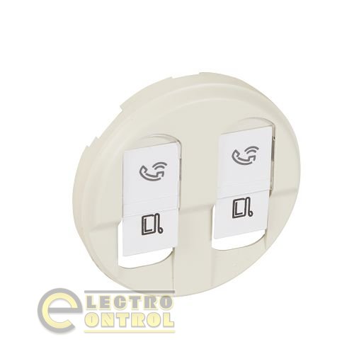 Лицевая панель Legrand 66236 Celiane розетки RJ45 Слоновая кость