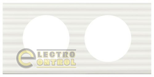 Рамка Legrand 69012 Celiane 2 поста Corian Біла Рельєфна