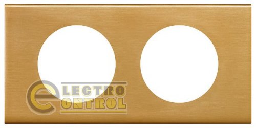 Рамка Legrand 69132 Celiane ексклюзивна 2 поста Золото