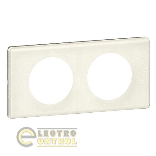 Рамка Legrand 69352 Celiane эксклюзивная 2 поста Фарфор Белый феерия