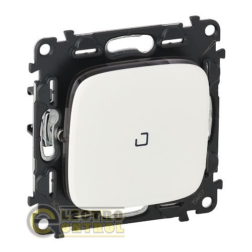 Переключатель Legrand 752726 10АХ 250В с подсветкой с лицевой панелью Valena ALLURE безвинтовые зажимы Белый