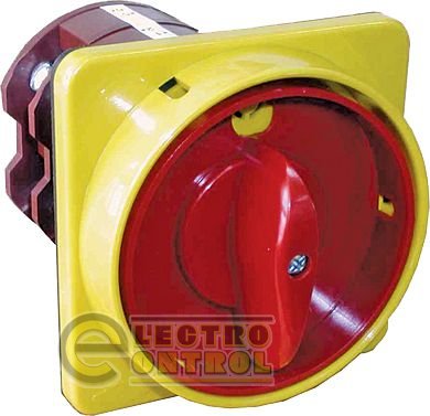 Переключатель CS 25 91 U LK (2p "0-1" желто-красный,  25A с с блокировкой ) 4773062