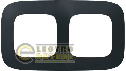 Рамка Legrand 754402 Valena ALLURE 2-постова універсальна Матовий чорний Рамка Legrand 754402 Valena ALLURE 2-постова універсальна Матовий чорний