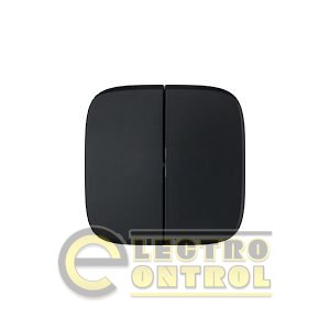 Лицьова панель Legrand 755028 для двоклавішного вимикача Valena ALLURE Антрацит