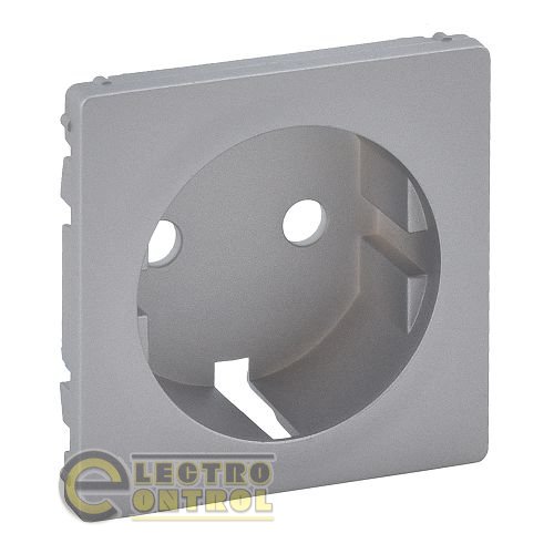 Лицьова панель Legrand 755202 розетки 2К+З Valena LIFE Алюміній