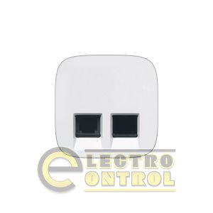 Лицевая панель Legrand 755425 для двойных телефонных/информационных розеток Valena ALLURE Белый