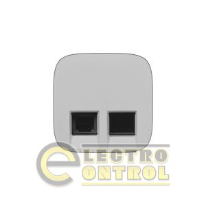 Лицевая панель Legrand 755427 для двойных телефонных/информационных розеток Valena ALLURE Алюминий