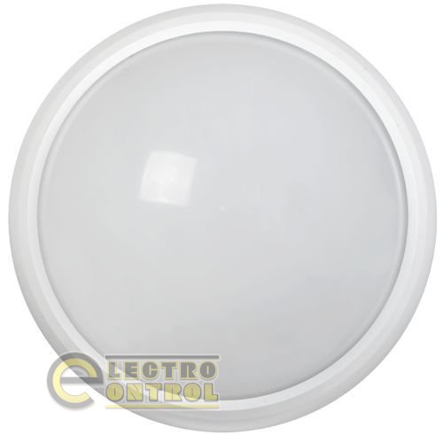Светильник светодиодный ДПО 3030Д 12Вт 4500K IP54 круг белый пластик с ДД