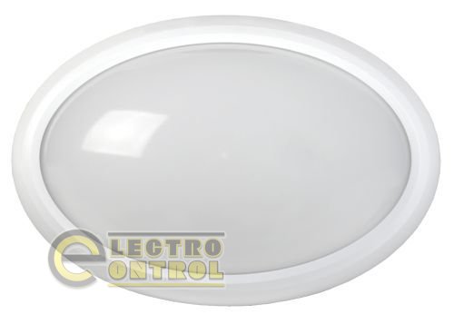 Светильник светодиодный ДПО 3040Д 12Вт 4500K IP54 овал белый пластик с ДД