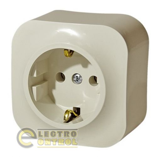 Розетка Legrand 782441 Forix 2К+З без шторок Слоновая кость
