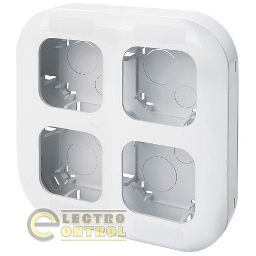Рамка Legrand 782494 Forix накладного монтажу 4-поста Білий