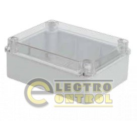 Коробка настенная c прозрачной крышкой 150х110х70 с гладкими стенками IP54