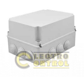 Коробка розподільна глибока 150х110х140 з кабельними введеннями IP54