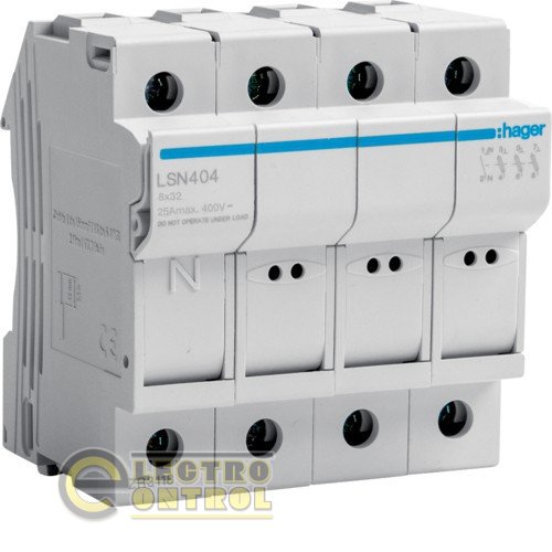 Разъединитель предохранителей L32 25A/400В 3P+N Разъединитель предохранителей L32 25A/400В 3P+N