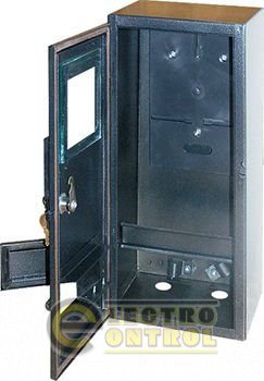 Шафа розподільна e.mbox.stand.n.f3.6.z.str  під трифазний лічильник (порожній), навісний, 6 мод. із замком, вуличний
