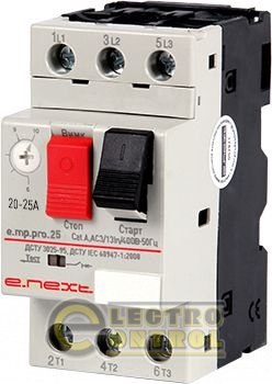 Автоматичний вимикач захисту двигуна e.mp.pro.25, 20-25А