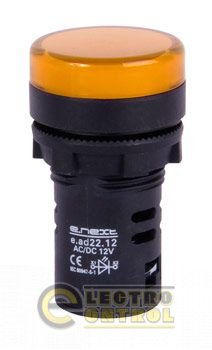 Арматури світлосигнальна e.ad22.12.yellow &#216;22мм 12В АС/DC жовта