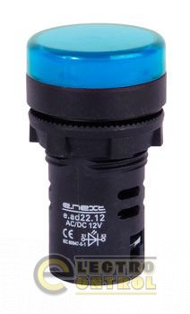 Арматури світлосигнальна e.ad22.24.blue &#216;22мм 24В АС/DC синя