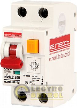 Выключатель дифференциального тока (дифавтомат) e.industrial.elcb.2.C32.300, 2р, 32А, С, 300мА