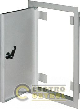 Дверцы металлические ревизионные  e.mdoor.stand.150.250.z 150х250мм с замком