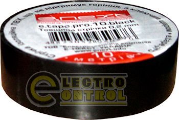 Изолента e.tape.stand.20.black, черная (20м)