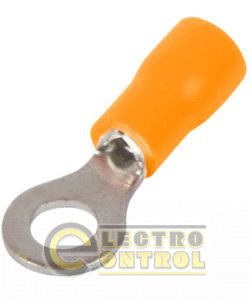 Ізольований наконечник e.terminal.stand.rv1.1,25.4.orange 0.5-1.5 кв.мм, жовтогарячий