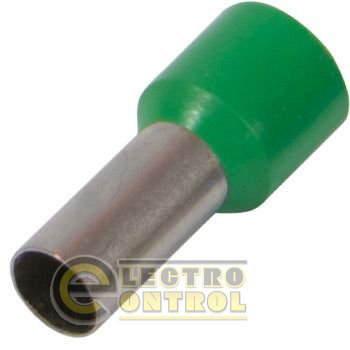 Ізольований наконечник втулковий e.terminal.stand.e4009.green 4,0 кв.мм, зелений