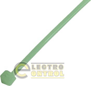 Кабельная стяжка e.ct.stand.370.4.green (100шт), зеленая