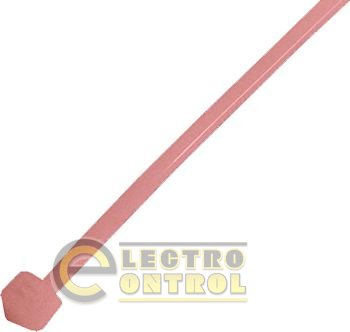 Кабельная стяжка e.ct.stand.400.8.red (100шт), красная