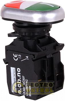 Кнопка e.pb.la.stand.32.nhd.11, пуск-стоп зеленый-красный Кнопка e.pb.la.stand.32.nhd.11, пуск-стоп зеленый-красный