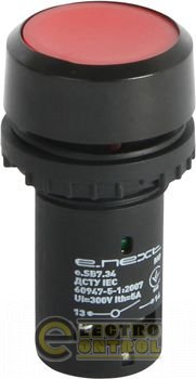 Кнопка e.SB7.34 красная с фиксацией NO+NC Кнопка e.SB7.34 красная с фиксацией NO+NC