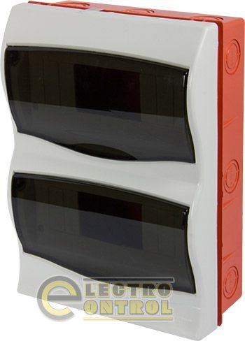 Корпус пластиковый 16-модульный e.plbox.stand.w.16m, встраиваемый