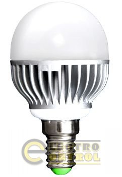 Лампа світлодіодна e.save.LED.G45M.E14.5.4200 тип куля, 5Вт, 4200 ДО, Е14 (червоний)