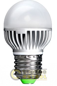 Лампа світлодіодна e.save.LED.G45M.E27.5.4200 тип куля, 5Вт, 4200 ДО, Е27 (червоний)