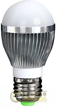 Лампа светодиодная e.save.LED.G50C.E27.3.4200 тип шар, 3Вт, 4200К, Е27 (ал)