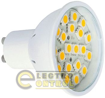 Лампа светодиодная MR16 e.save.LED.GU.10.20.3.2700 20led, 3Вт, 2700К (PC)