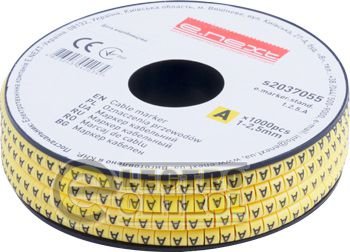 Маркер кабельный e.marker.stand.1.2.5.A, 1-2,5 кв.мм, "A", 1000 шт