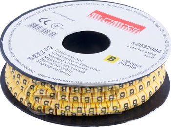 Маркер кабельный e.marker.stand.3.6.B, 3-6 кв.мм, "B", 350 шт