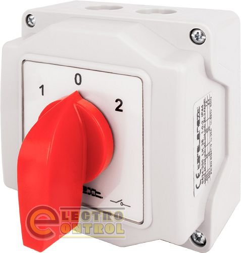 Пакетний перемикач LK40/4.322-ОВ/45 у корпусі, 0-1-2, 40А, IP44