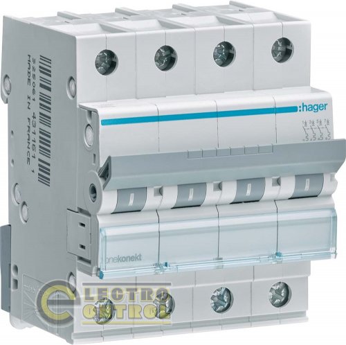 Автоматический выключатель Hager MCN402 2А 4p AC
