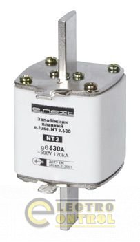 Предохранитель плавкий e.fuse.NT3.500, габарит 3, 500А